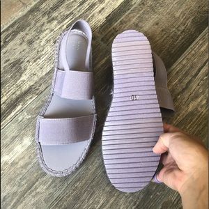 Lilac purple sandals